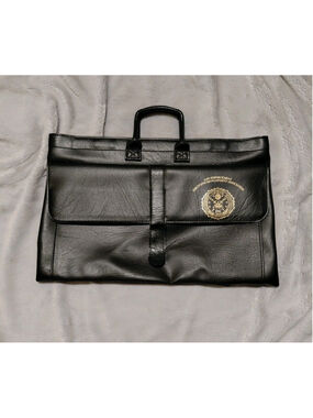 FBI LEEDA Vintage Black Breif Case Costume Cosplay Memorabilia 18" X 12"